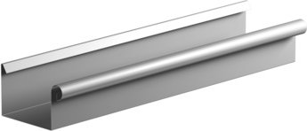 SAREI Dachrinne, Nennweite: 75 mm, kastenförmig, Aluminium - silberfarben