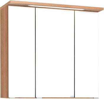 HELD MÖBEL 3D-Spiegelschrank »Bologna«, BxHxT: 70 x 66 x 20 cm - bunt