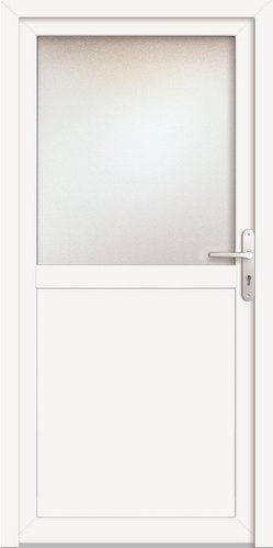 Thumbnail - Meeth Nebeneingangstür »ProM 02«, Klarglas, weiß, nach Außen öffnend - weiss