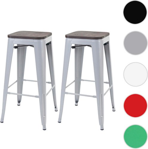 MVG Barhocker »MVG-A73«, 2er-Set - grau