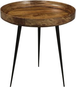 SIT Beistelltisch »THIS & THAT«, BxH: 50 x 52 cm, mangoholz/Metall - braun