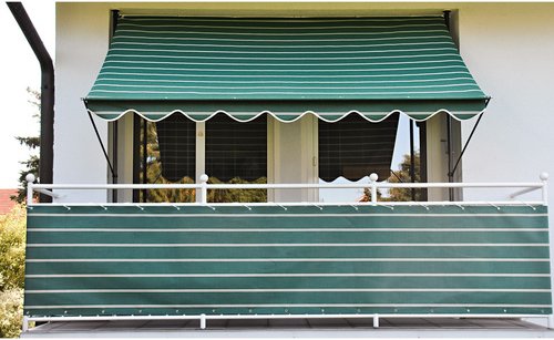 Thumbnail - ANGERER FREIZEITMÖBEL Klemmmarkise, BxT: 250x150 cm, grün gestreift - gruen