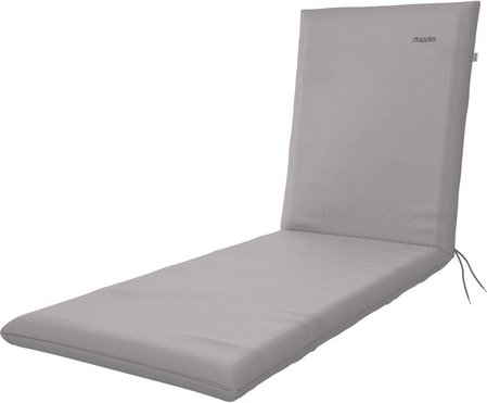 DOPPLER Auflage »Nature«, BxL: 60 x 195 cm, mit Uni-Muster, hellgrau, für Gartenliegen