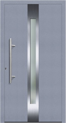 KNOCK Flügelüberdeckende Kunstoff-Haustür »Terra«, grau