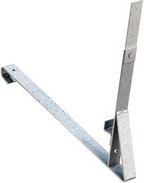 SAREI Schneefangstütze, Stahl, Länge: 500 mm, silberfarben