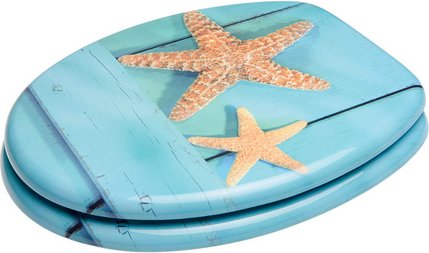 Sanilo WC-Sitz, BxL: 37,7 x 47 cm, Starfish - beige