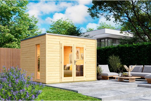 LASITA MAJA Gartenhaus »Palermo«, Holz, BxHxT: 300 x 223,3 x 302 cm (Außenmaße inkl. Dachüberstand) - braun