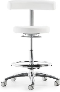 Mayer Sitzmöbel Drehstuhl »1281«, BxH: 66 x 65 cm, weiß - weiss