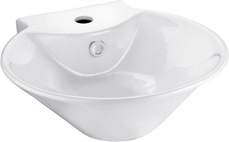 CORNAT Aufsatzwaschtisch »SINES«, BxT: 42 x 44 cm, Keramik - weiss