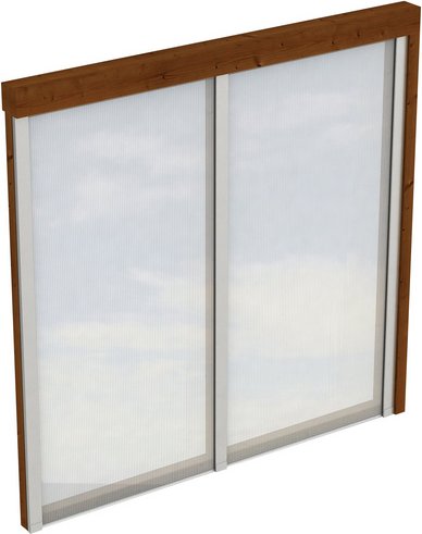 SKANHOLZ Seitenwand, B x H: 205 x 200 cm, Holz, Farbe: nussbaum