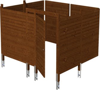 SKANHOLZ Brüstung, Breite: 275 cm, nussbaum