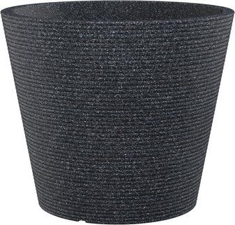 Pflanzgefäß »Sorrento«, 30 x 24,3 cm (ØxH), Kunststoff, granitschwarz