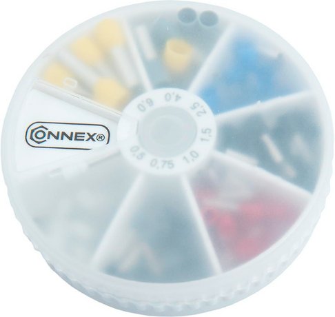 CONNEX Aderendhülsen, Kunststoff/Kupfer - bunt