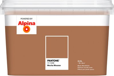 ALPINA Wandfarbe »PANTONE«, Mocha Mousse, matt, 2,5 l - braun