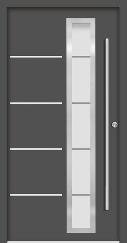 Splendoor Haustür »SPLIT Prime«, Aluminium, in anthrazit - grau