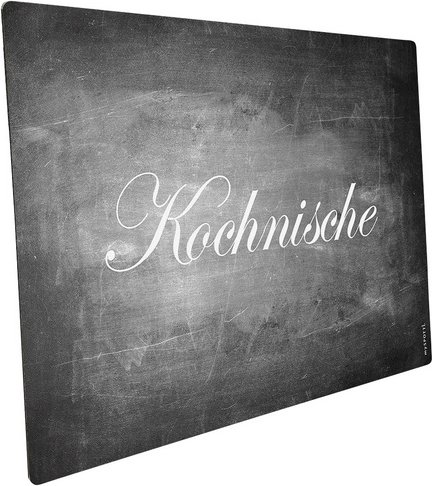 mySPOTTI Mini-Spritzschutz »Kochnische«, Aluverbund, Schiefer