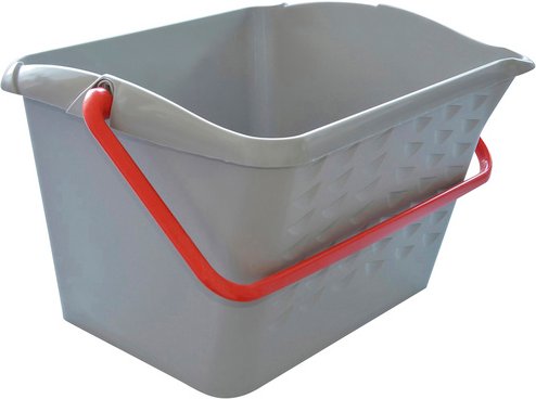 Eimer, 40 cm, Kunststoff - grau