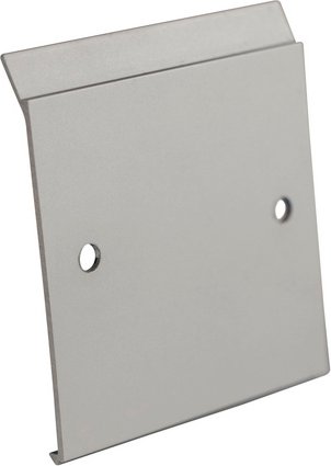 Fuchs Design Sockelleiste für Kabelbahnen, Aluminium, silberfarben matt