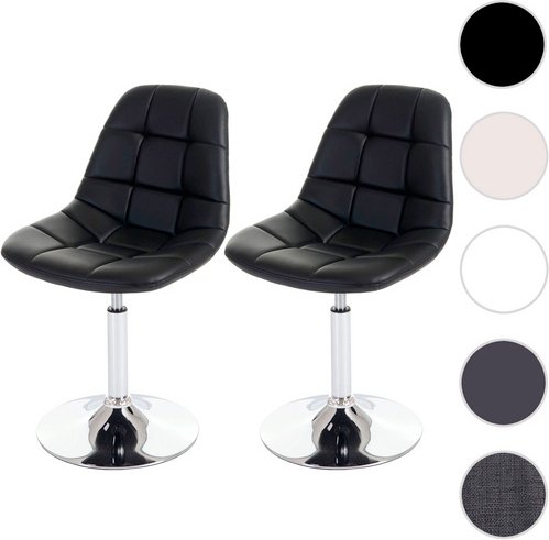 MVG Esszimmerstuhl »MVG-A60«, 2er-Set, 360° drehbar - schwarz