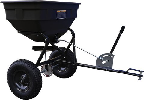 TEXAS Anhänger Streuwagen, schwarz, für Texas Rasentraktor