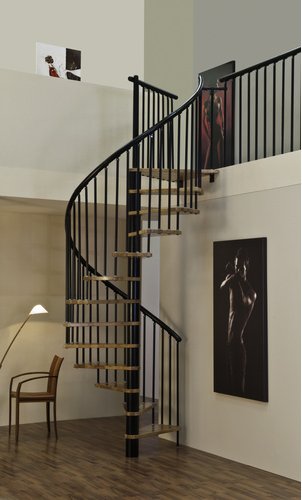 Thumbnail - Minka Spindeltreppe »Spiral Effect«, bis 309 cm Raumhöhe - schwarz