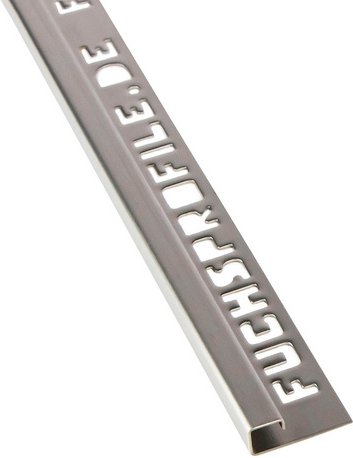 Fuchs Design Fliesenschiene, BxL: 3,2 x 250 cm, Edelstahl - silberfarben