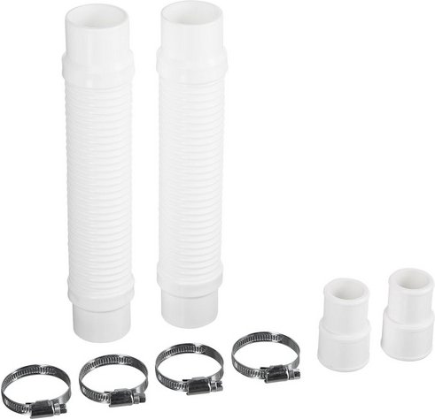 Mr. GARDENER Schlauchanschluss-Set, für Schläuche mit Ø 32 – 38 mm, Ø 3,8 cm, Länge: 21 cm - weiss