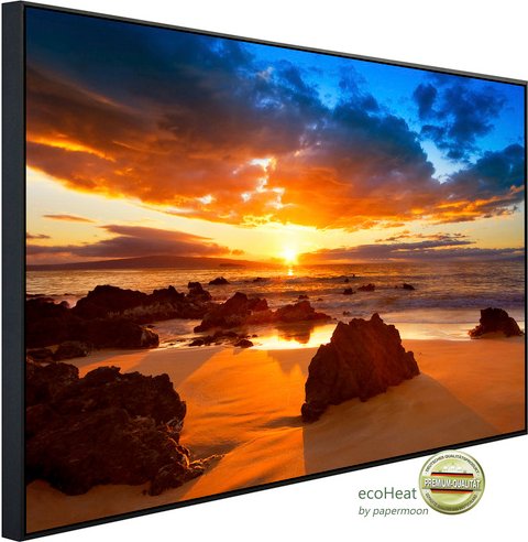 papermoon Infrarotheizung »EcoHeat - Strand«, Matt-Effekt - bunt