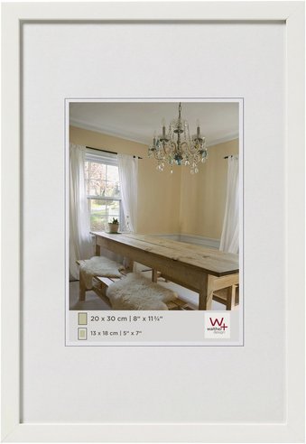 Walther Design Bilderrahmen, PEPPERS HOLZRAHMEN, Weiß, 21x30 cm - weiss