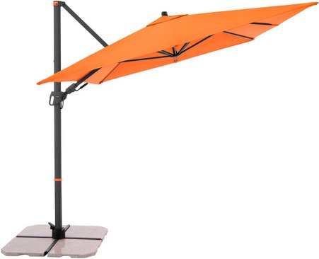 DOPPLER Pendelschirm »MyZone «, 240 x 320 cm, rechteckig, Sonnenschutzfaktor: 50 - orange