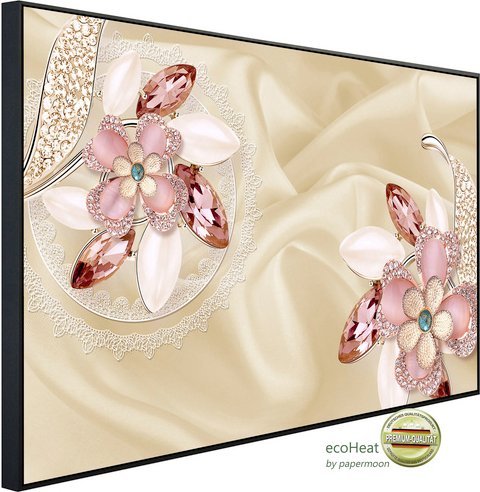 papermoon Infrarotheizung »EcoHeat - Muster mit Blumen«, Matt-Effekt - bunt