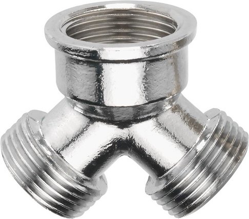 CORNAT Verteilerstueck, Messing, Innengewinde: 3/4" - silberfarben