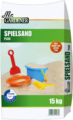 Mr. GARDENER Spielsand, Körnung: 2 mm, 15 kg, braun