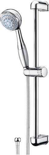 CORNAT Brausegarnitur, Höhe: 2 cm, chromfarben - silberfarben