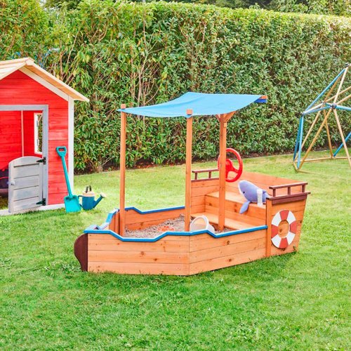 HOME DELUXE Sandkasten, 160 x 78 x 103, holzfarben - braun