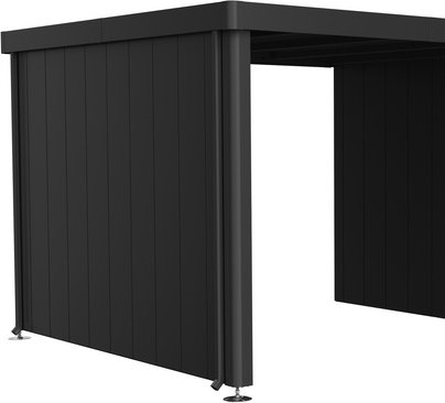 BIOHORT Seitenwand »Neo«, BxL: 2590 x 43 mm, feuerverzinkt/Polyamid-einbrennlackiertes Stahlblech - grau