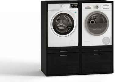 Waschturm Waschmaschinenschrank »Original«, BxHxT: 134 x 146 x 65,4 cm - schwarz