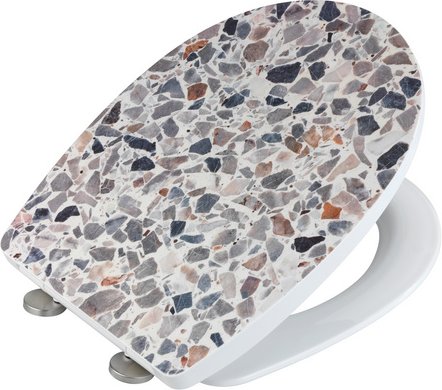 Thumbnail - WENKO WC-Sitz »Terrazzo«, Thermoplast, oval - bunt