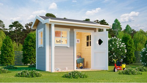 LASITA MAJA Kinderspielhaus »Pingo«, BxHxT: 200 x 188 x 120 cm, grau