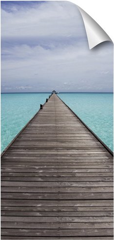 mySPOTTI Duschrückwand-Panel, fresh, Steg, 210x100 cm - blau