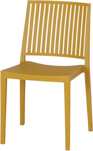 SIENA GARDEN Stapelstuhl »Lane«, BxHxT: 46 x 81 x 56 cm, Farbe: mustard - gelb