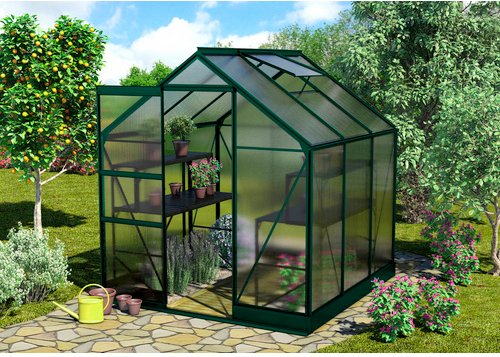 VITAVIA Gewächshaus »Apollo Plus 3800«, BxHxL: 195 x 209,5 x 131 cm - gruen