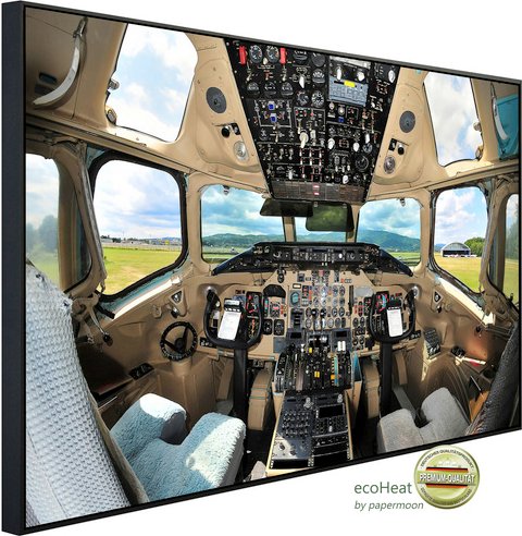 Thumbnail - papermoon Infrarotheizung »EcoHeat - Cockpit«, Matt-Effekt - bunt