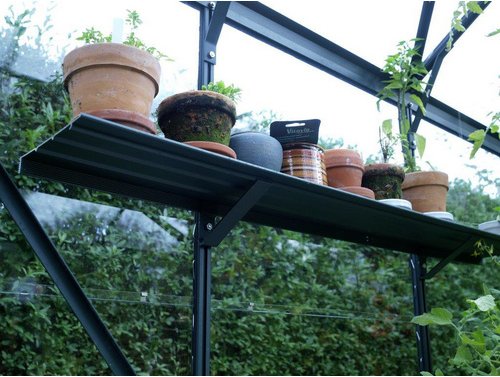 VITAVIA Alu-Regal, BxT: 15 x 122 cm - gruen