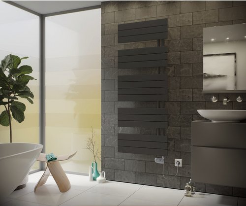 XIMAX Handtuchwärmer »P2-Open«, Anschluss: elektrisch, Typ 3 - grau