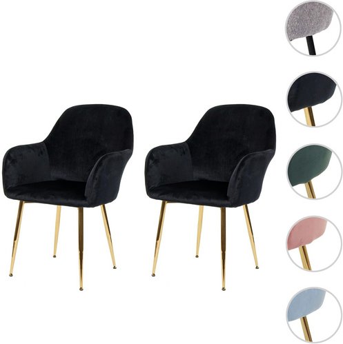 MVG Esszimmerstuhl »MVG-F18«, 2er-Set - schwarz