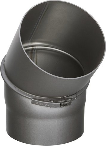 FIREFIX® Rohrbogen, Ø: 15 cm, Stärke: 2 mm, Stahl - grau