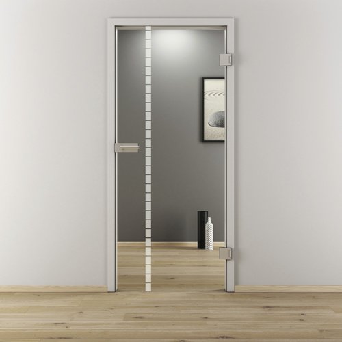 NOVADOORS Glasdrehtür »NOVA 598«, glänzend - transparent