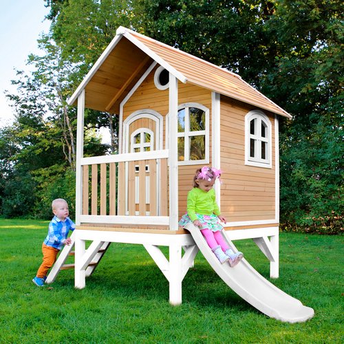 AXI Kinderspielhaus »Tom«, BxHxT: 287 x 231 x 191 cm, Holz, braun/weiß