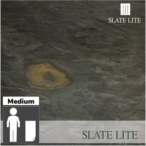 SlateLite Schieferfurnier »California Gold«, bunt, Leicht-Schiefer - grau